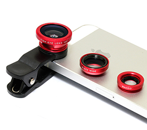 Universal Lomo Clip Lens เลนส์ติดมือถือสีแดงก็สวยคมยอดนิยมไม่แพ้สีดำ