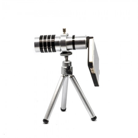 เลนส์เสริมมือถือ 12x Telescope Zoom Lens สำหรับ iPhone 5/5s/5c/SE ของแท้