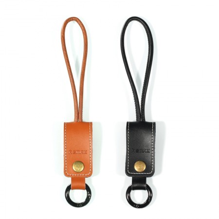 สายชาร์จพวงกุญแจหนังแท้ Remax Keychain USB Lightning Cable