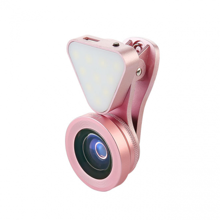 เลนส์เสริมมือถือ 3in1 LED Flashlight & HD 0.4x-0.6x Wide Angle & 15x Macro Lens ของแท้