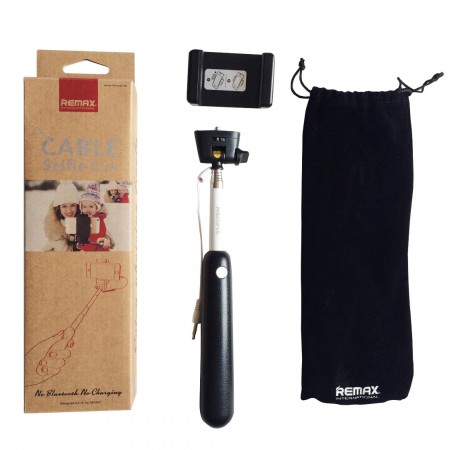 ไม้เซลฟี่ Monopod Remax Cable P1 พร้อมซัตเตอร์ในตัว