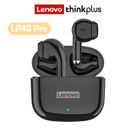 หูฟังบลูทูธไร้สาย Lenovo LP40 Pro TWS พร้อมไมโครโฟน สําหรับ IOS Android