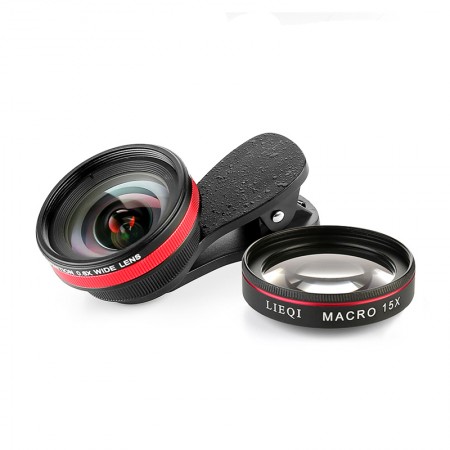 เลนส์เสริมมือถือ Super HD 2in1 0.6x Wide Angle & 15x Macro Lens ของแท้