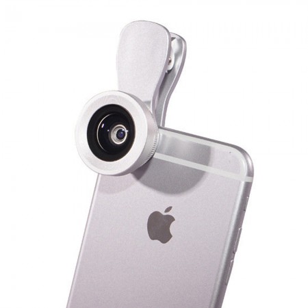 เลนส์เสริมมือถือ 2in1 HD 0.4x-0.6x Wide Angle & 15x Macro Lens ของแท้